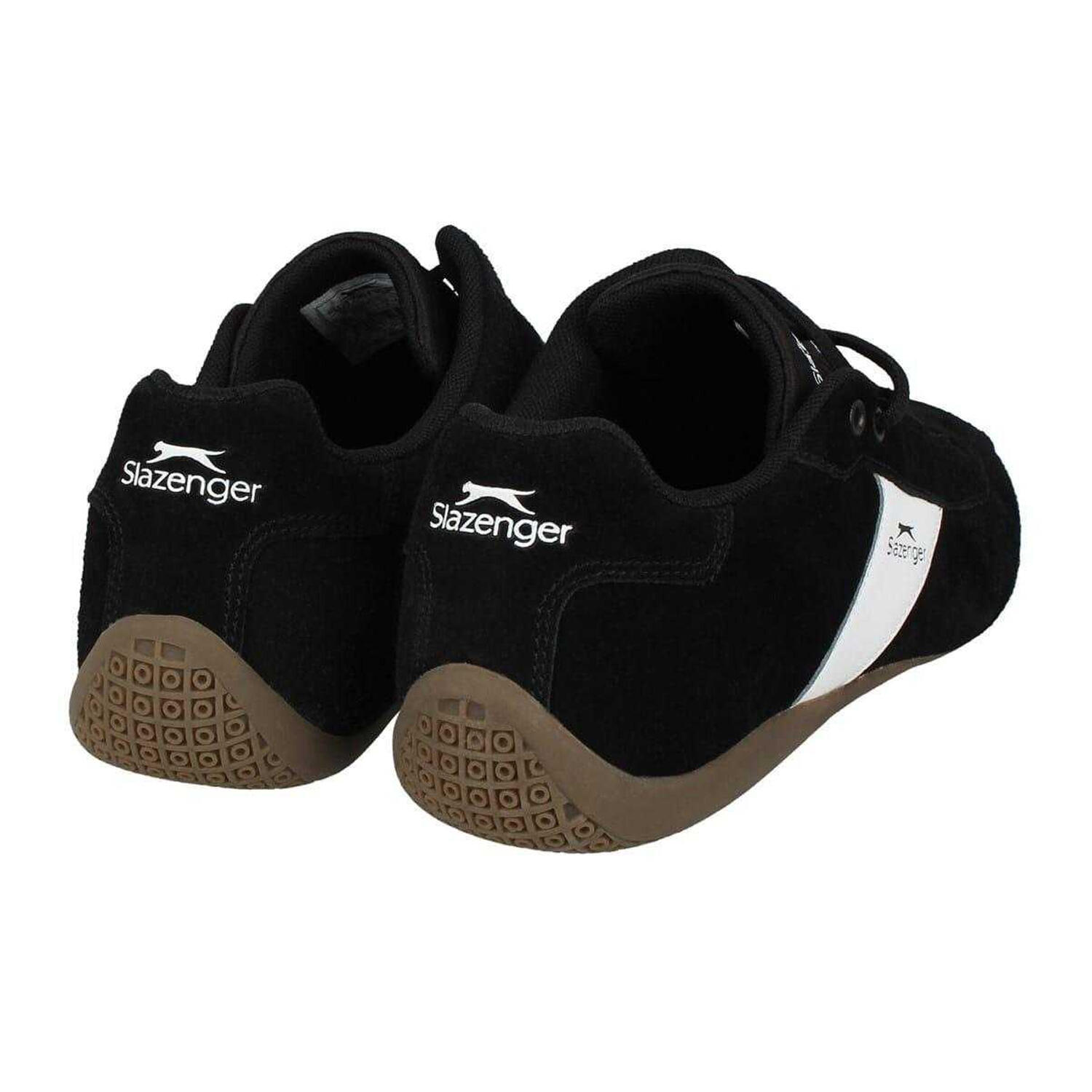 "Coast" Schrägstreifen Schuhe für , Leder, Flach Herren Schwarz/Weiß 2/4