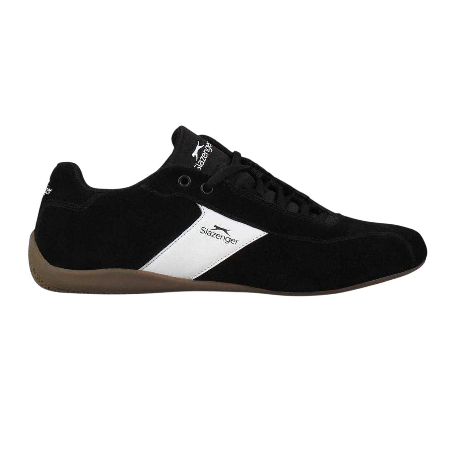 "Coast" Schrägstreifen Schuhe für , Leder, Flach Herren Schwarz/Weiß 4/4