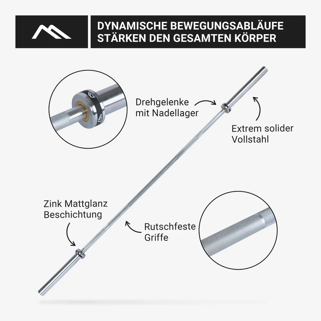 Olympische halterstang 3/5