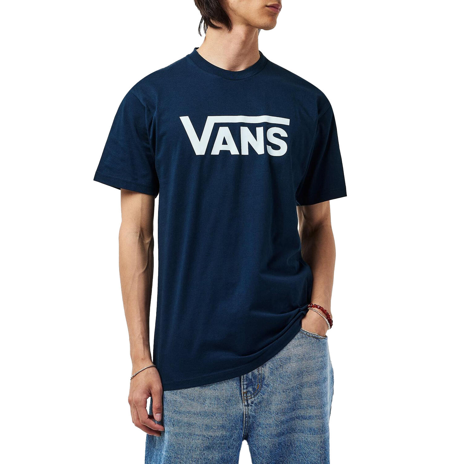 Tshirt Motif/style Classique Homme (Bleu Marine) 3/4