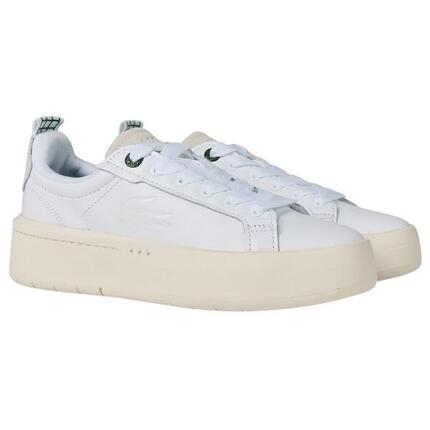 Carnaby" Sneaker für Damen, Leder, PlattformAbsatz Damen und Herren Weiß/Grün