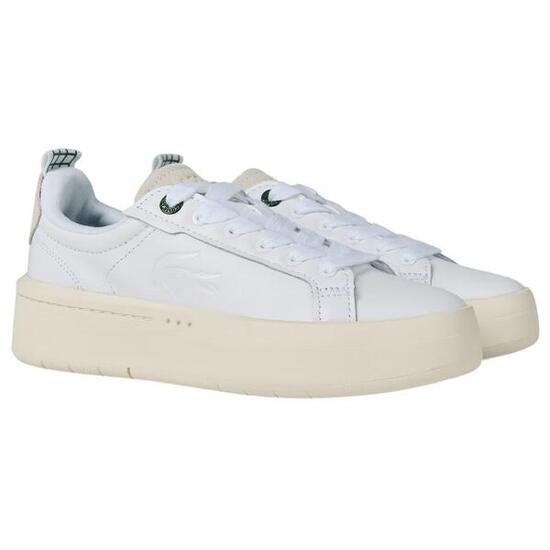 Carnaby" Sneaker für Damen, Leder, PlattformAbsatz Damen und Herren Weiß/Grün