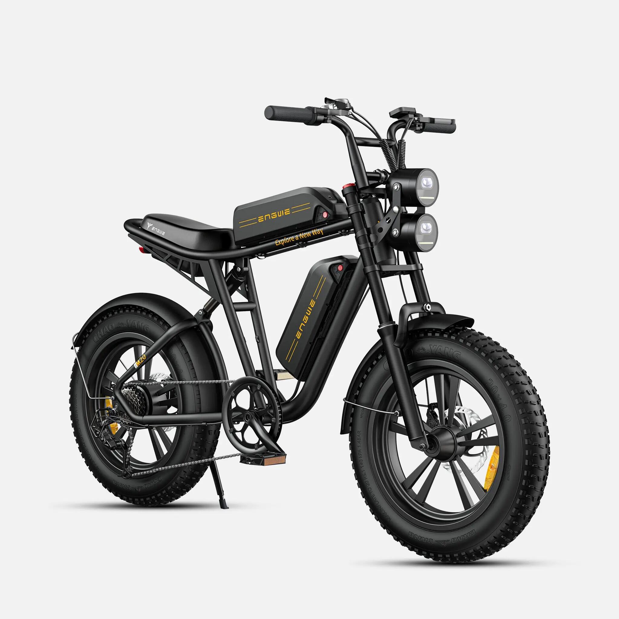 Elektrické kolo pro dospělé se M20 dvěma bateriemi 48V 26Ah a pneumatikami 20" 2/4