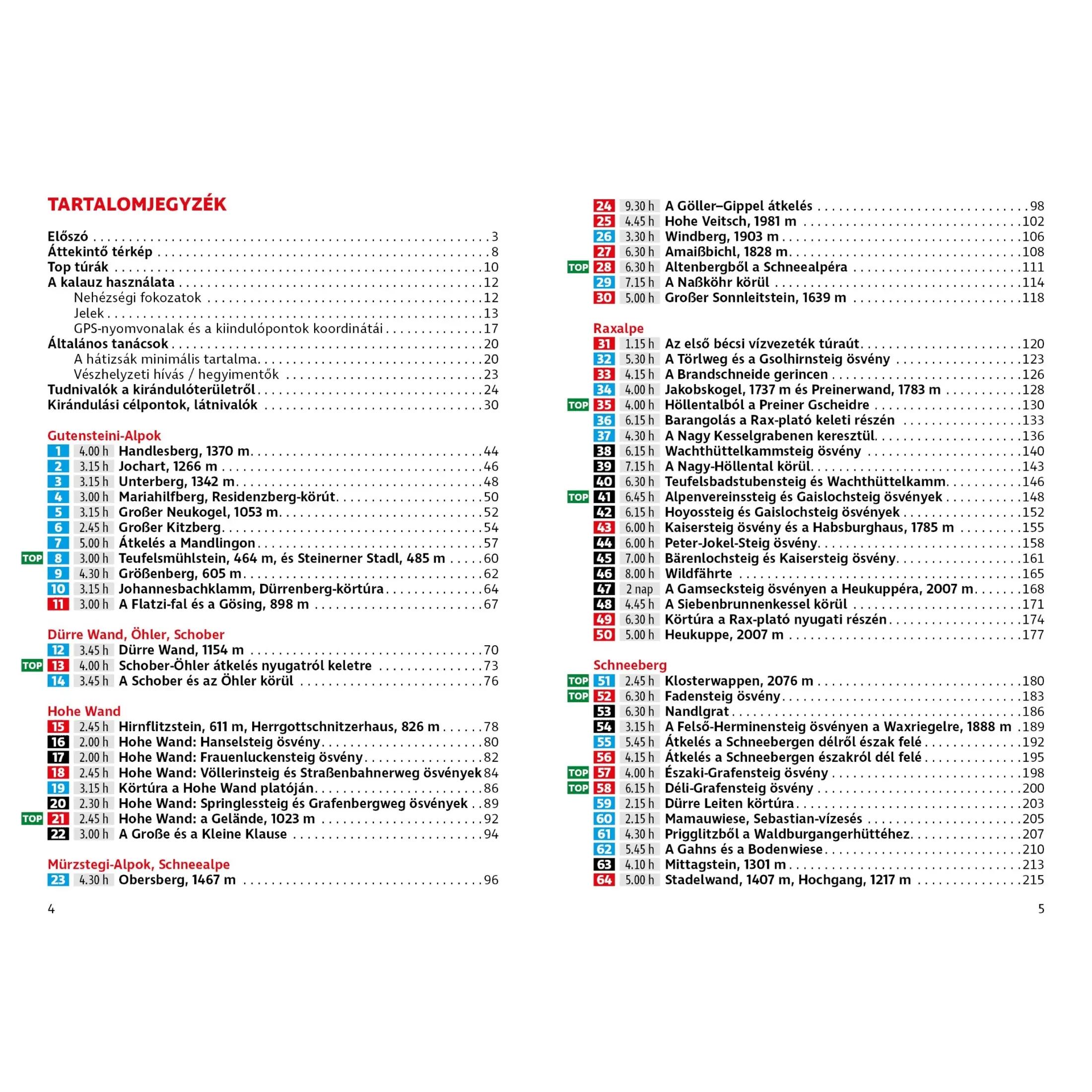 Bécsi-Alpok túrakalauz 4/5