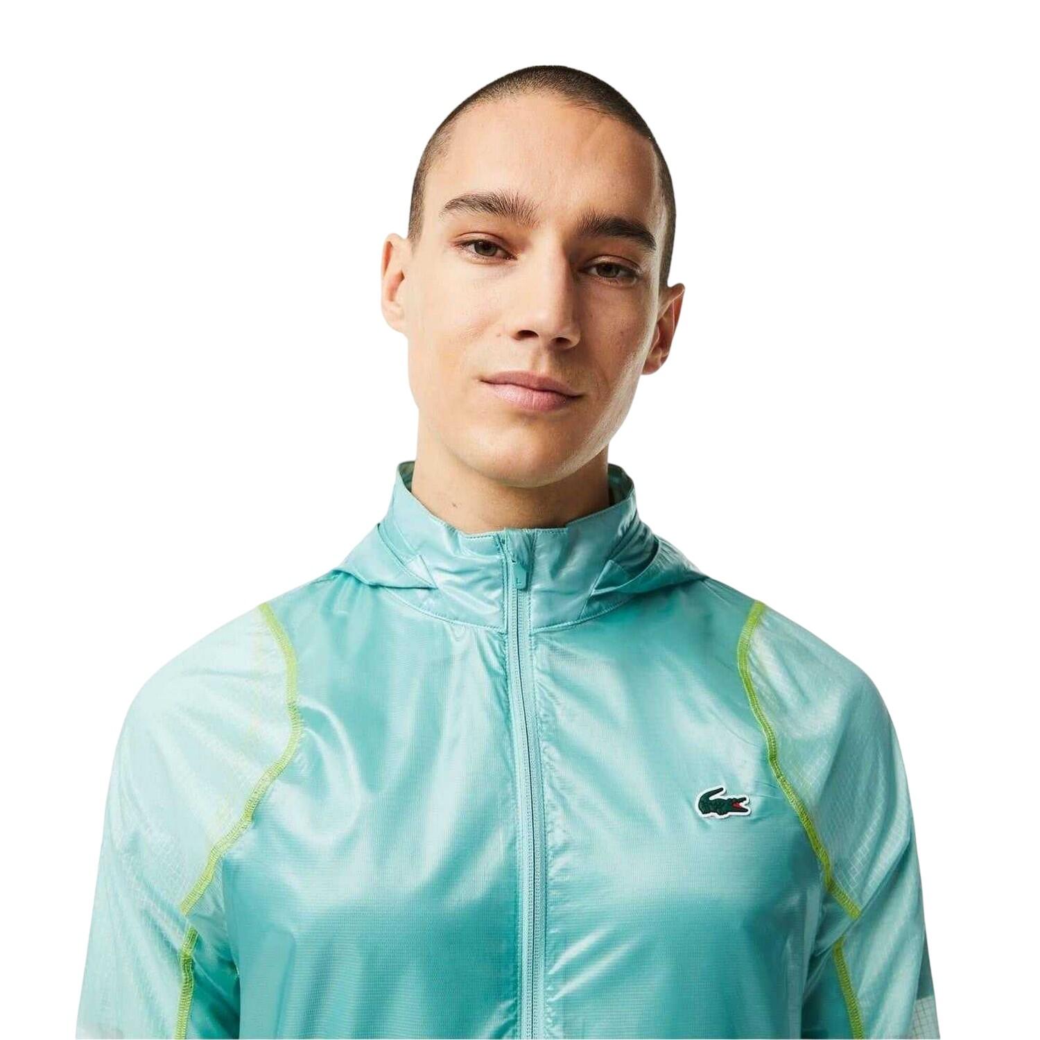 Mens Crocodile Print Hooded Jacket (Mint) 3/3