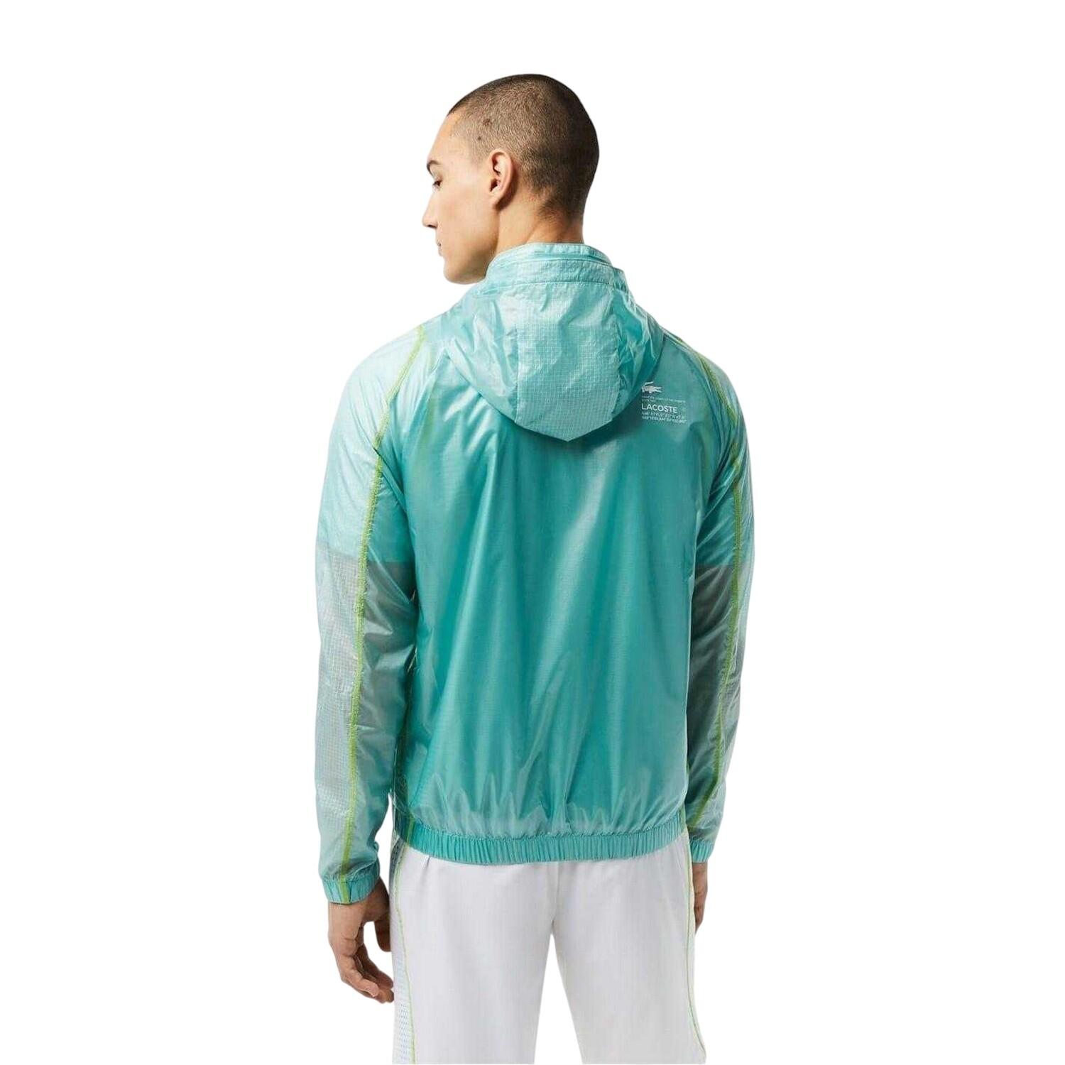 Mens Crocodile Print Hooded Jacket (Mint) 2/3