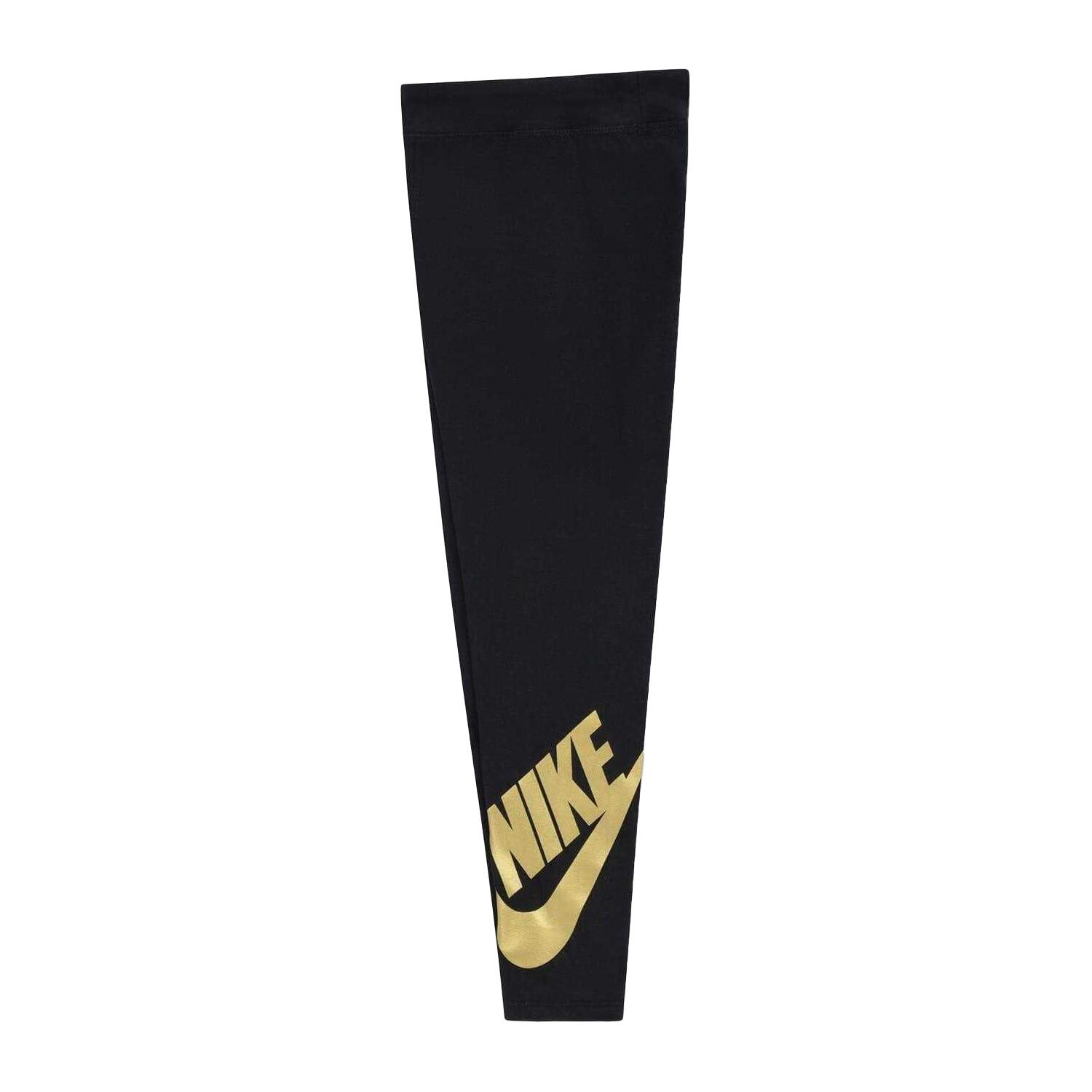 Girls Club Leggings (Black/Gold) 3/4