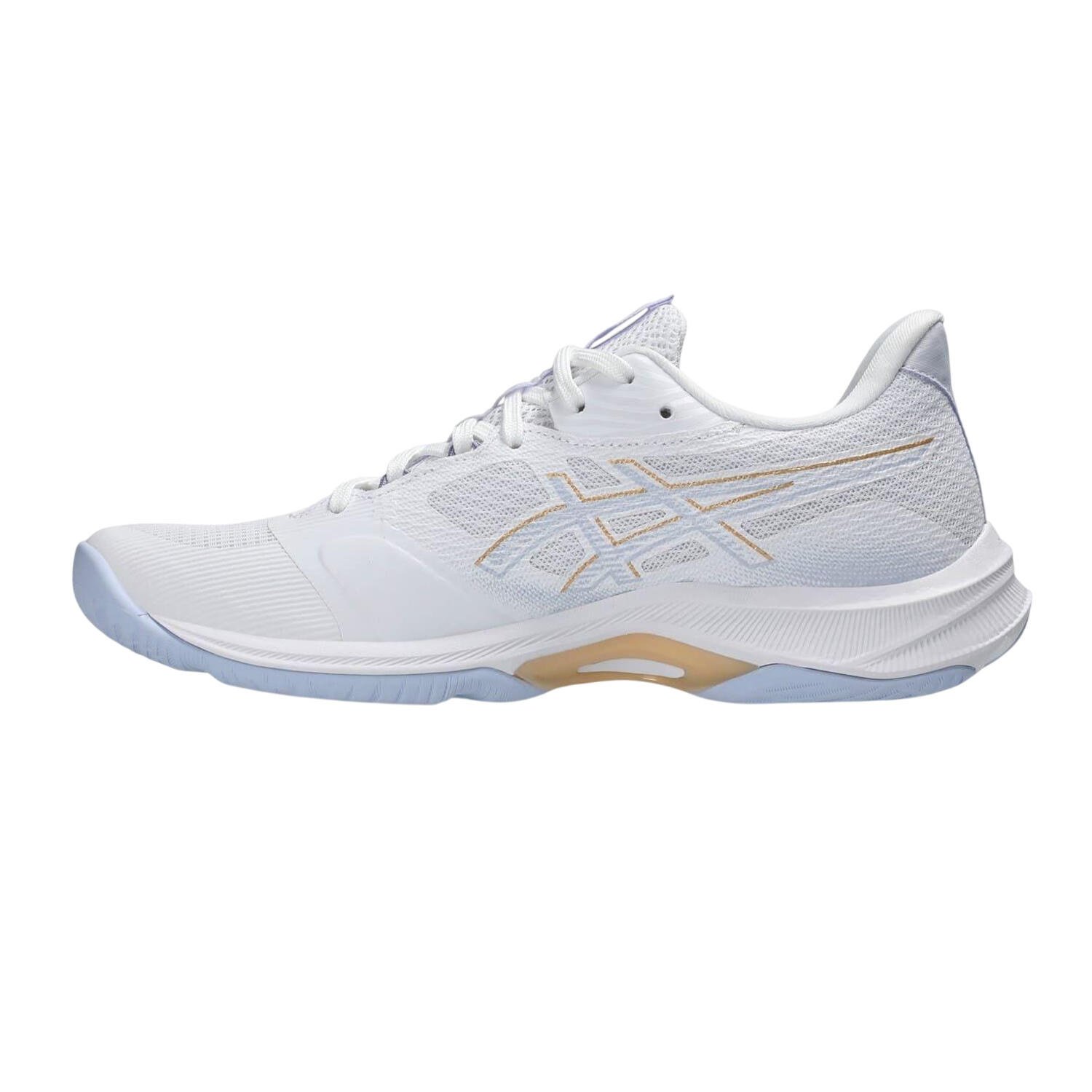 "Ballistic FF 4" Sneaker für Damen Weiß/Champagnerfarben 3/4
