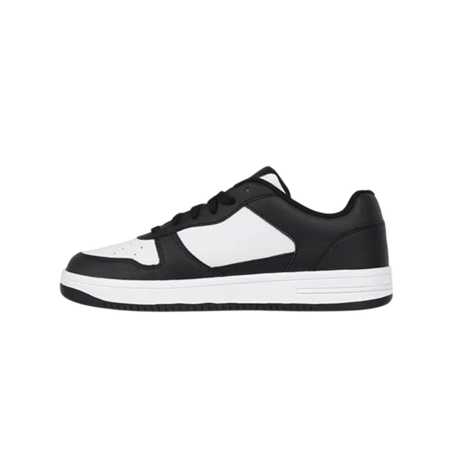 Sneaker für , Leder, Flach Damen Schwarz/Weiß 2/4