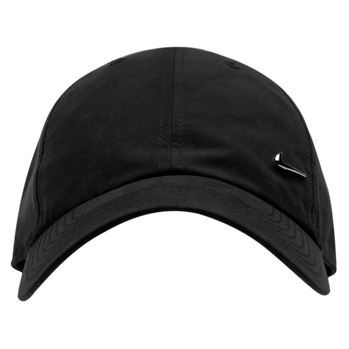 Swoosh Polyester Baseball Cap (Black) 3/3