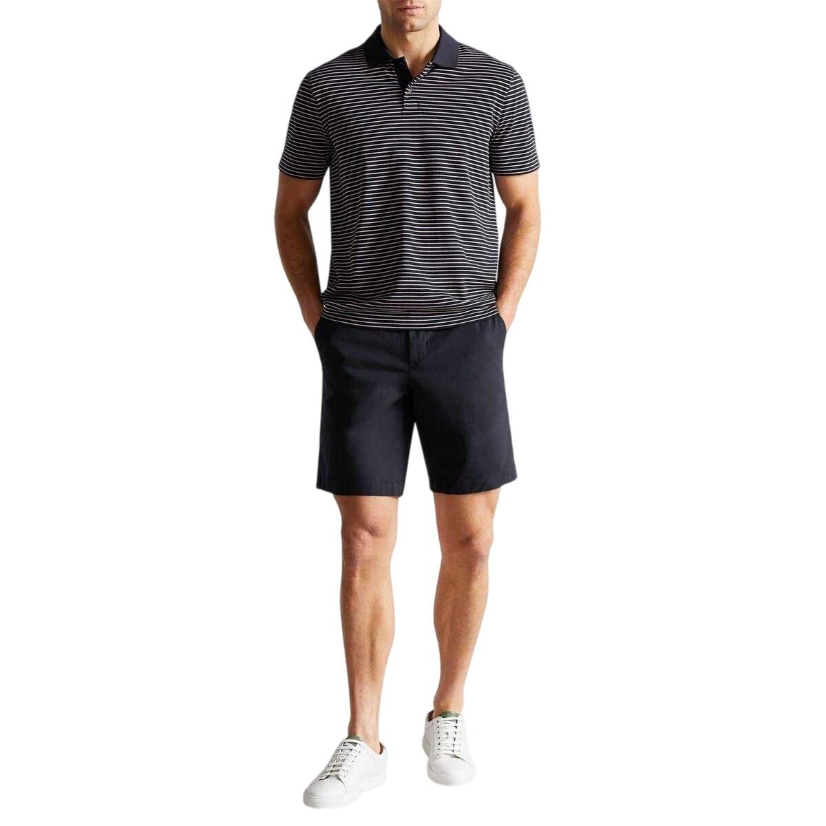 Chino Kurze Hose für Herren Dunkel-Marineblau 4/4