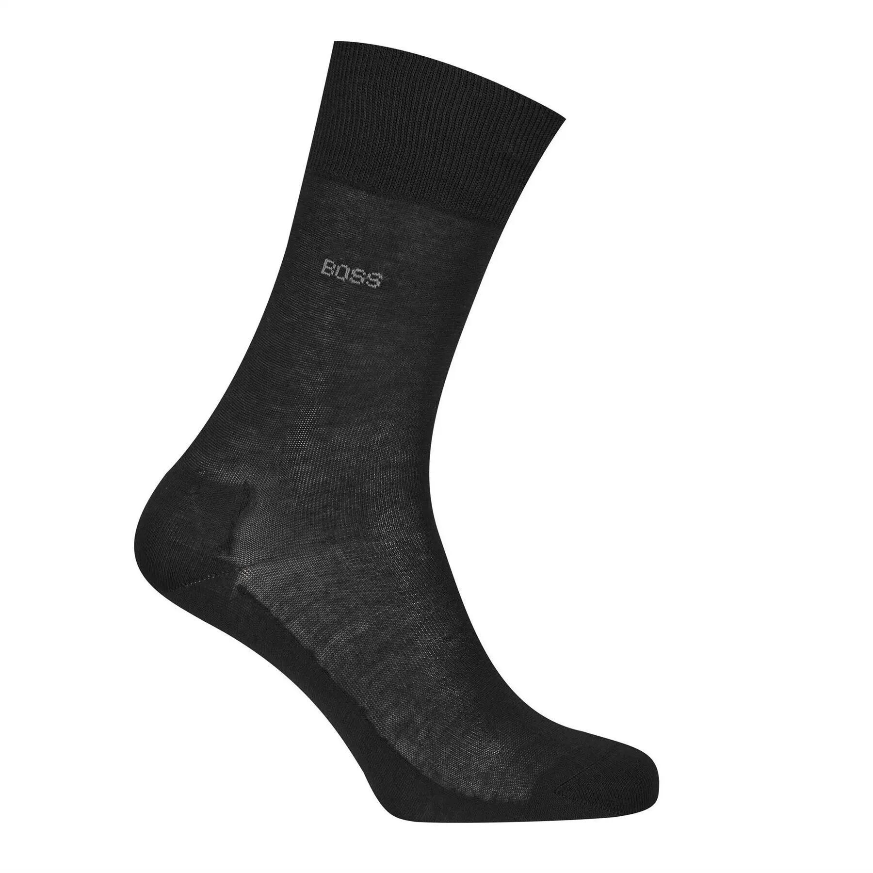 Chaussettes Motif/style Uni Homme (Noir) 2/2