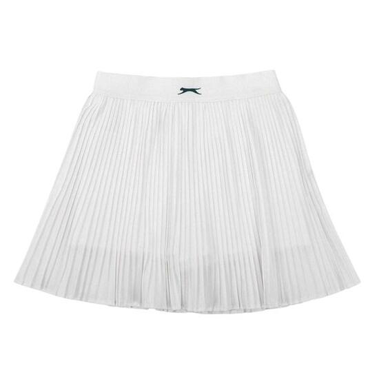 Jupe Tennis Motif/style Logo Fille (Blanc)