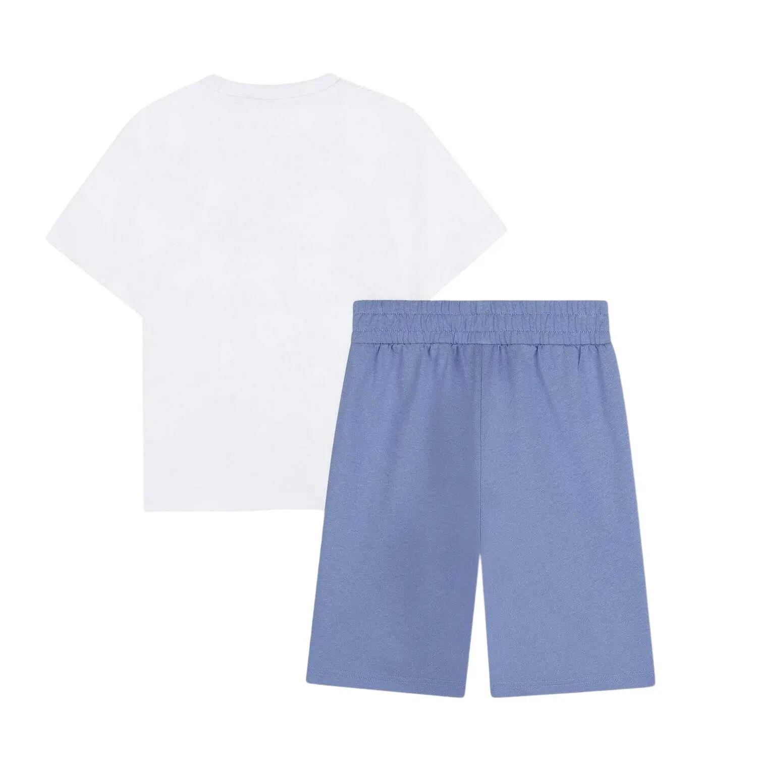 TShirt und Shorts für Jungen Kinder Weiß 2/2