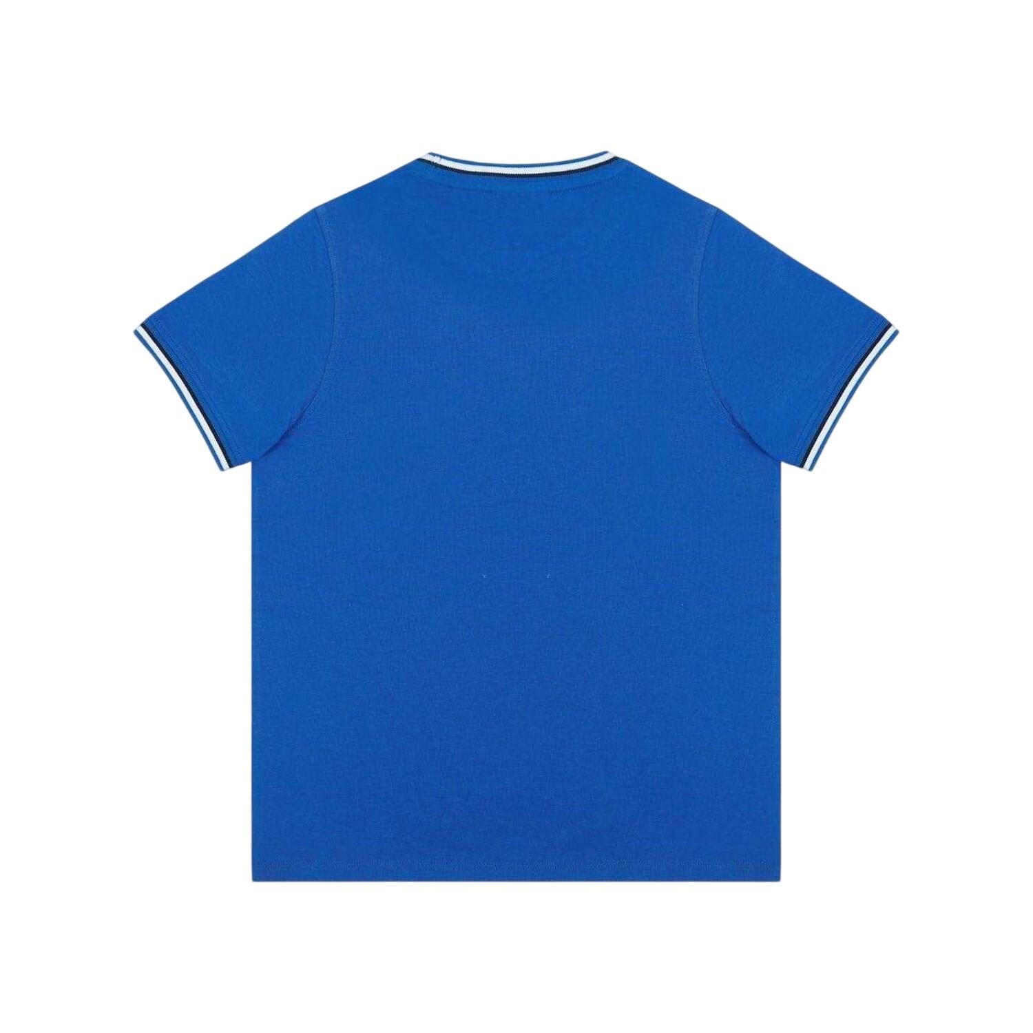 Maglietta Bordato Girocollo Bambini Slazenger Blu Reale 2/2