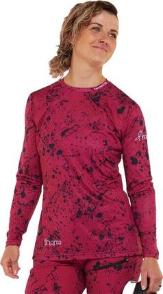 Langarmtrikot Damen Race Rot