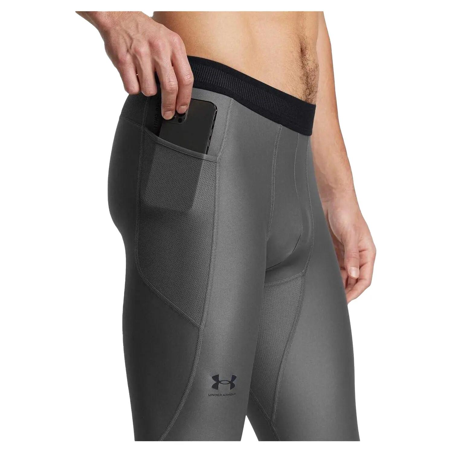 Leggings Base Layer Compressione Uomo Under Armour Grigio 3/3