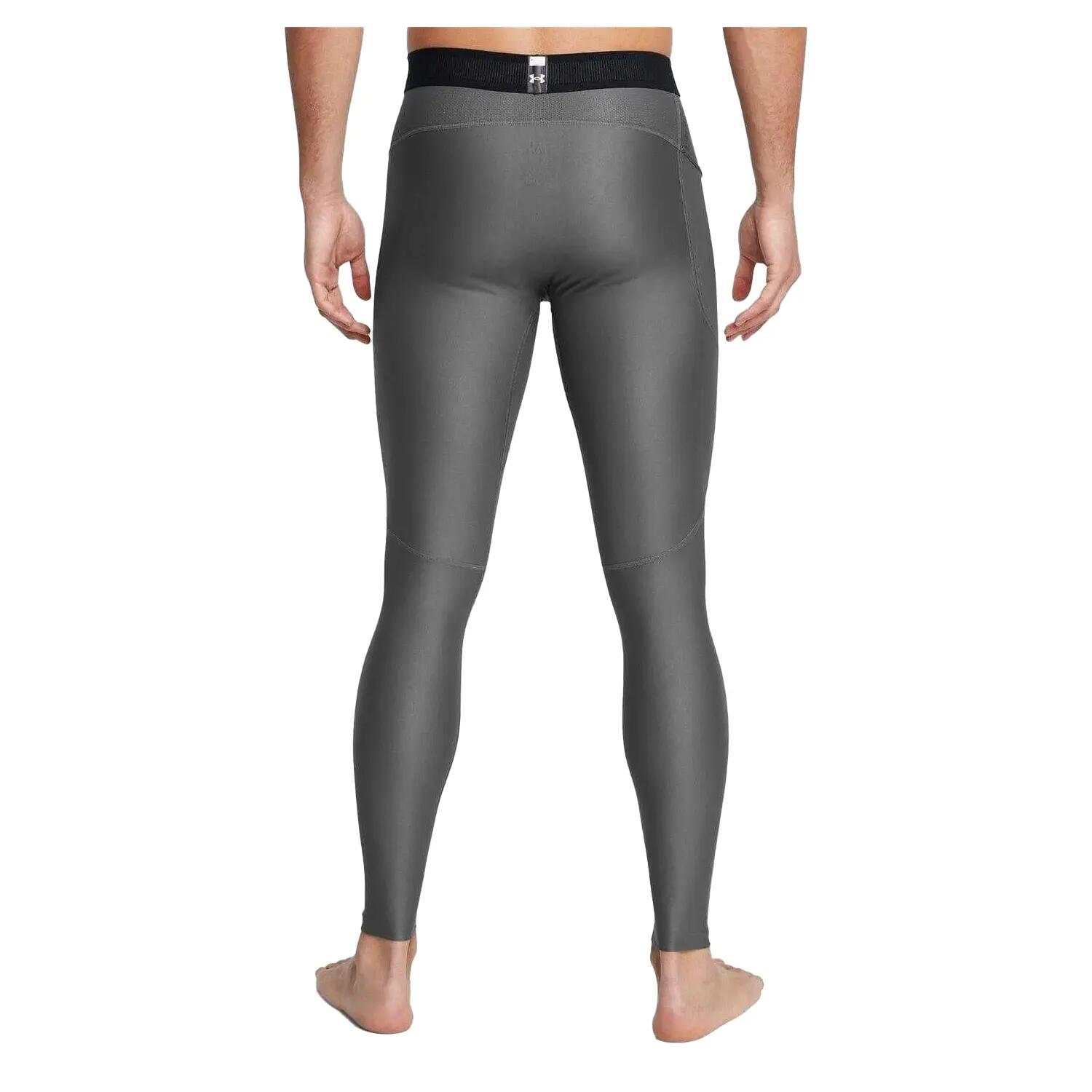 Leggings Base Layer Compressione Uomo Under Armour Grigio 2/3