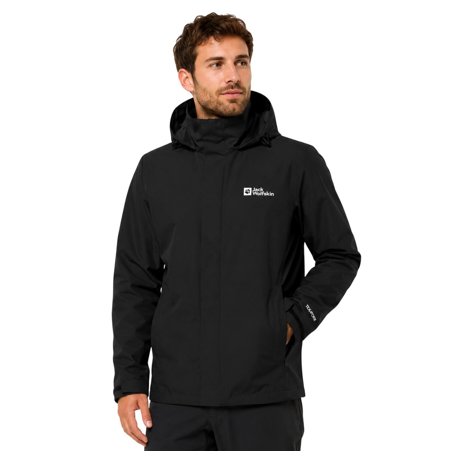 Mens Trailtime Waterproof Jacket (Black) 2/2