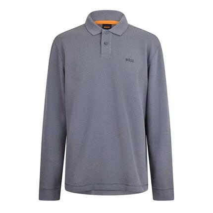 Polo Manches Longues Homme (Gris)