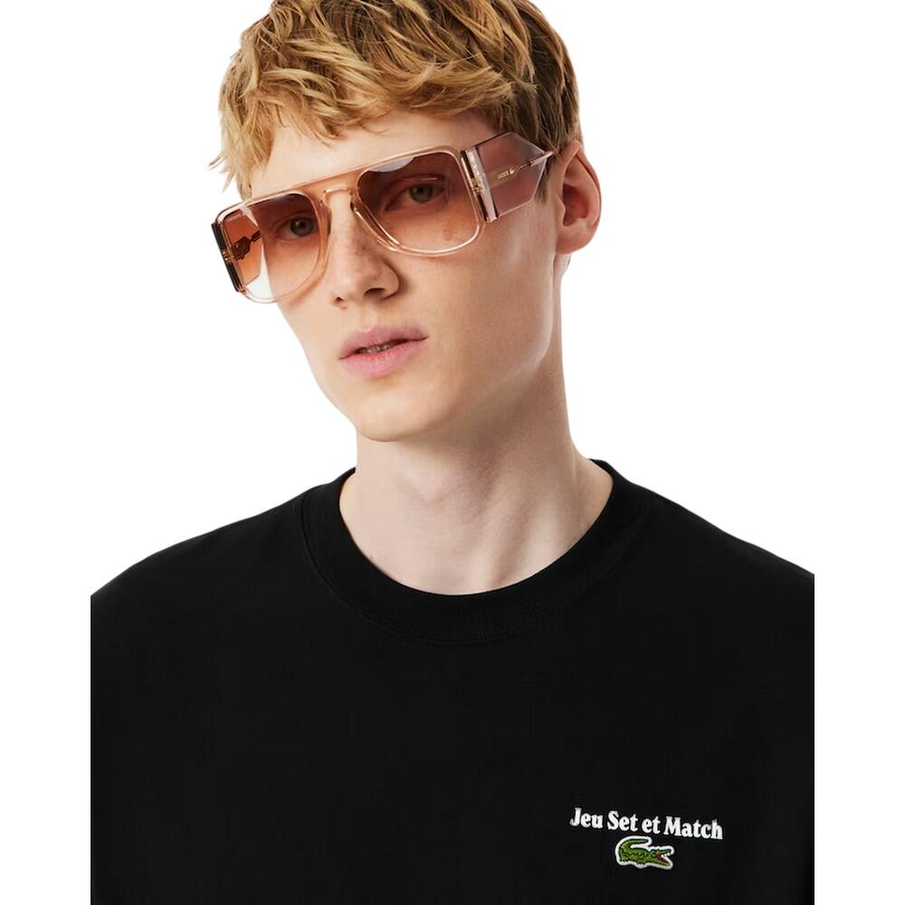 Heren Jersey Los TShirt (Zwart) 4/4