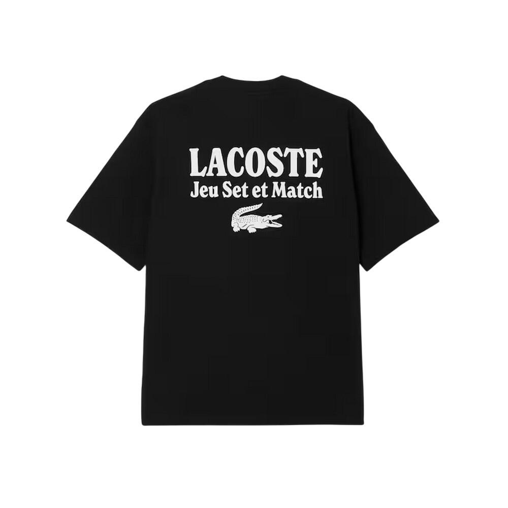 Heren Jersey Los TShirt (Zwart) 3/4