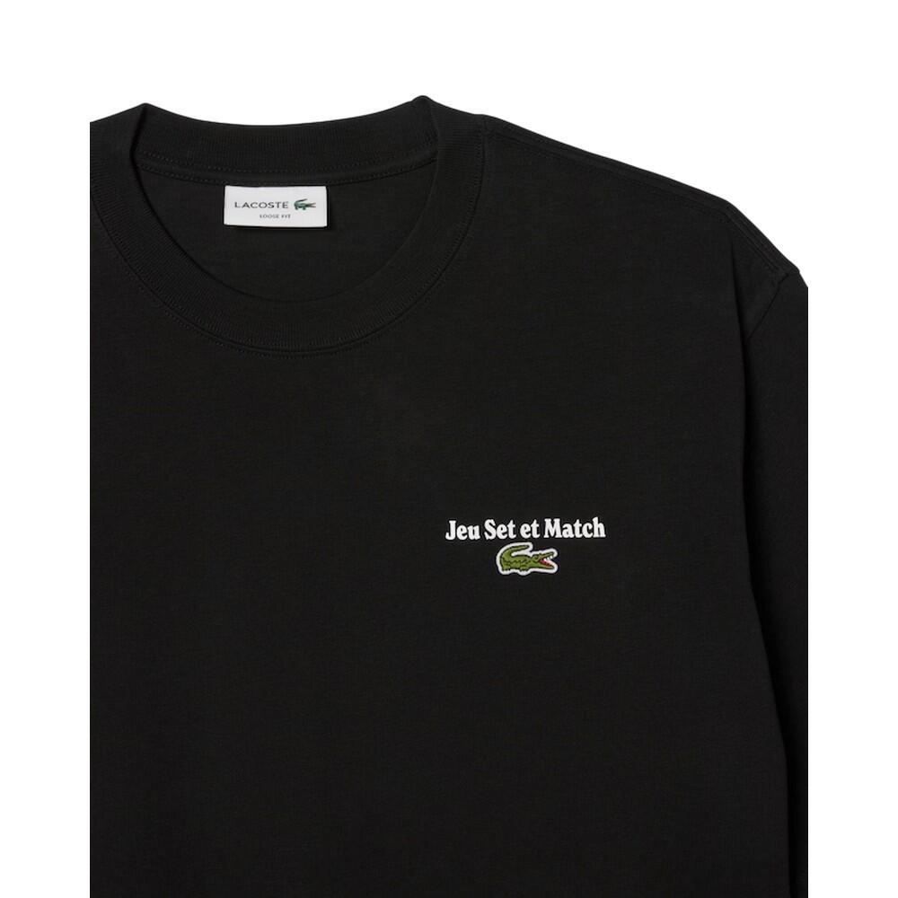 Mens Jersey Loose TShirt (Black) 4/4