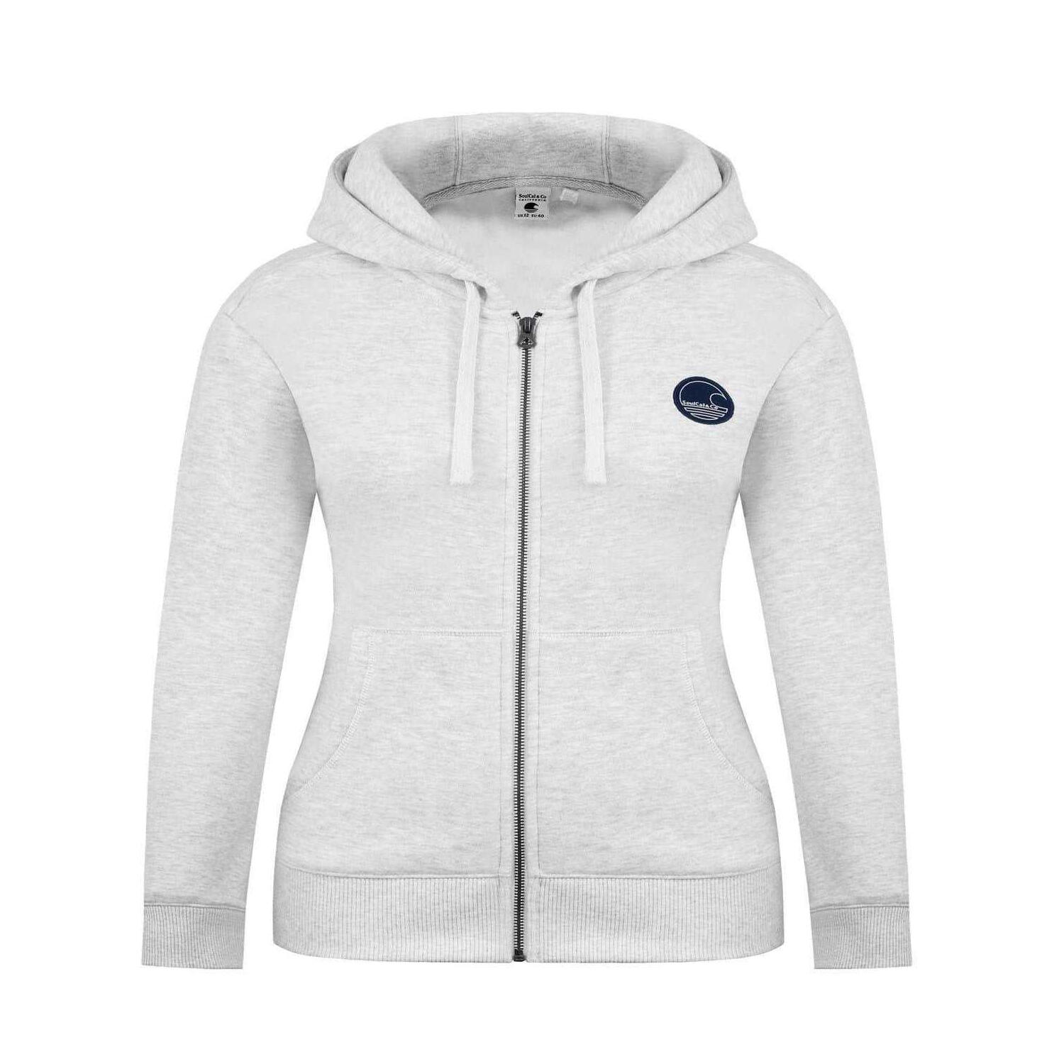 Veste À Capuche Femme (Blanc Cassé Chiné) 2/4