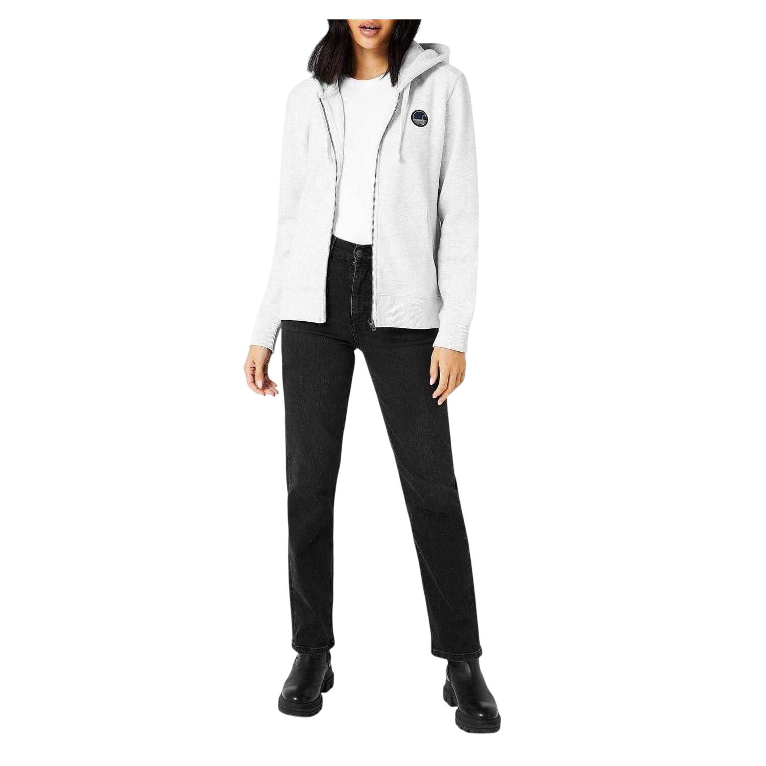 Veste À Capuche Femme (Blanc Cassé Chiné) 4/4