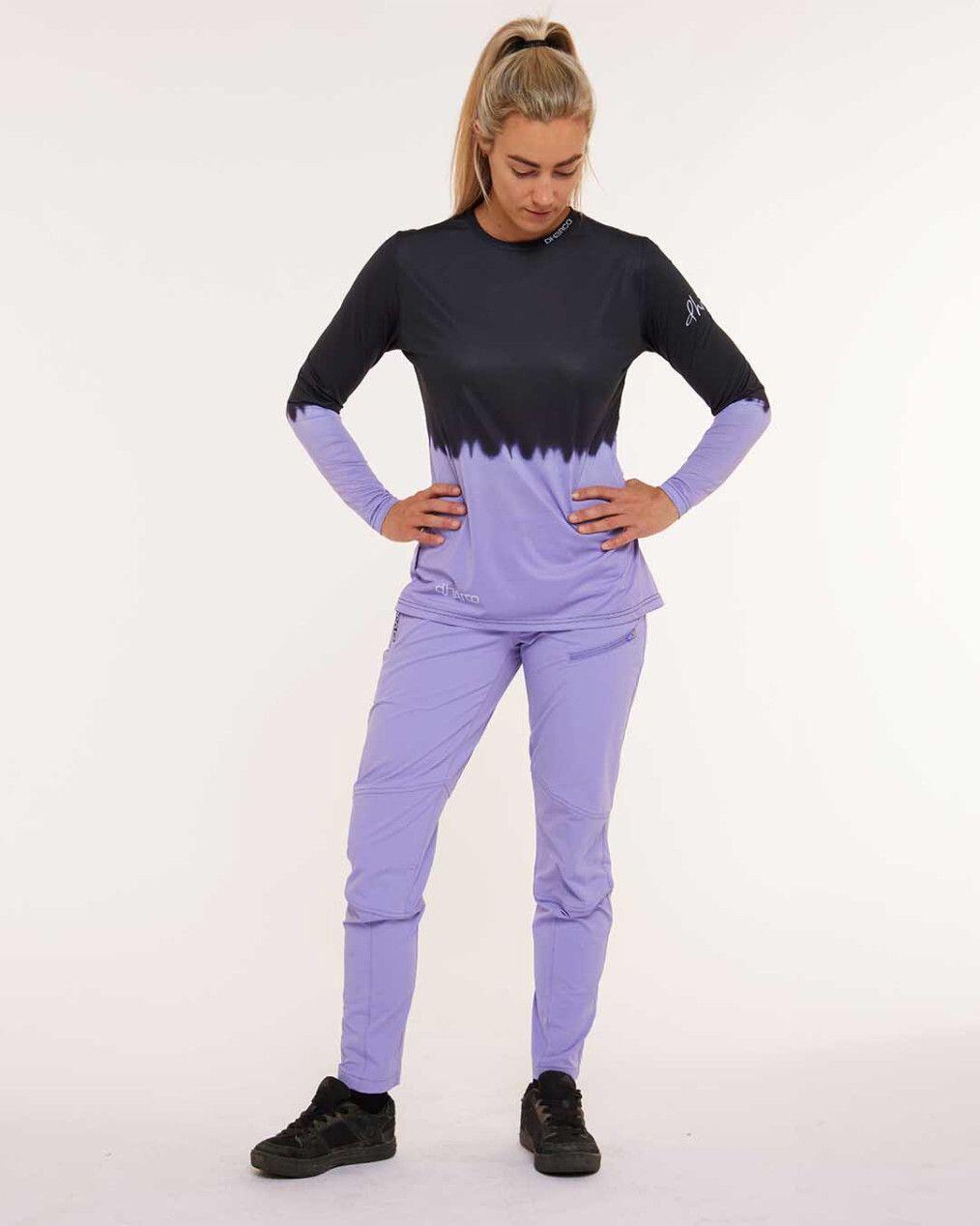 Race Women's Long Sleeve Jersey Black/Purple 4/6