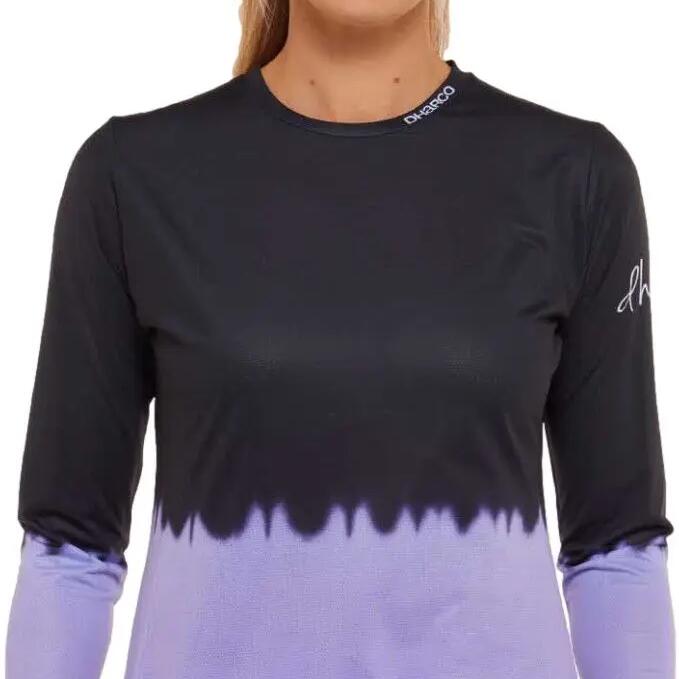 Maillot Manches Longues Femme Race Noir/Violet