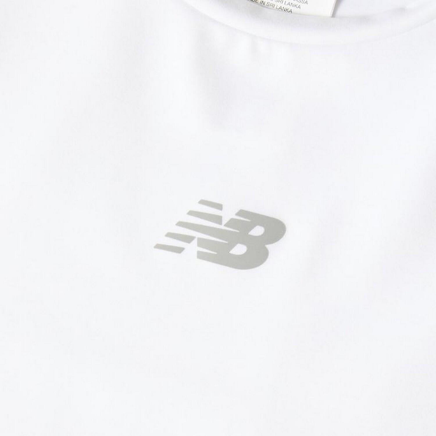 Womens/Ladies Performance Gym Crop Top (White) 4/4