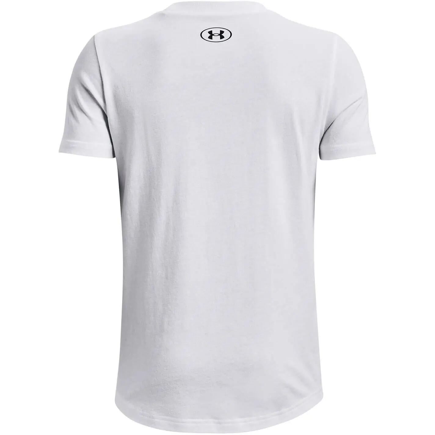Tshirt Manches Courtes Motif/style Logo Garçon (Blanc) 2/3