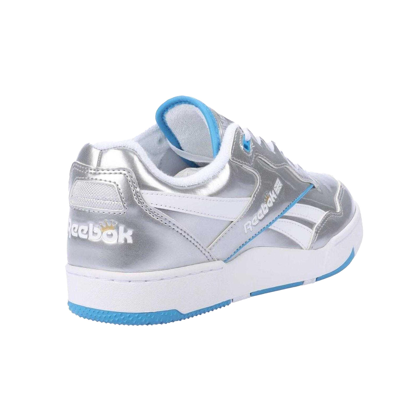 Baskets Motif/style Métallisé BB Femme (Argenté) 2/4