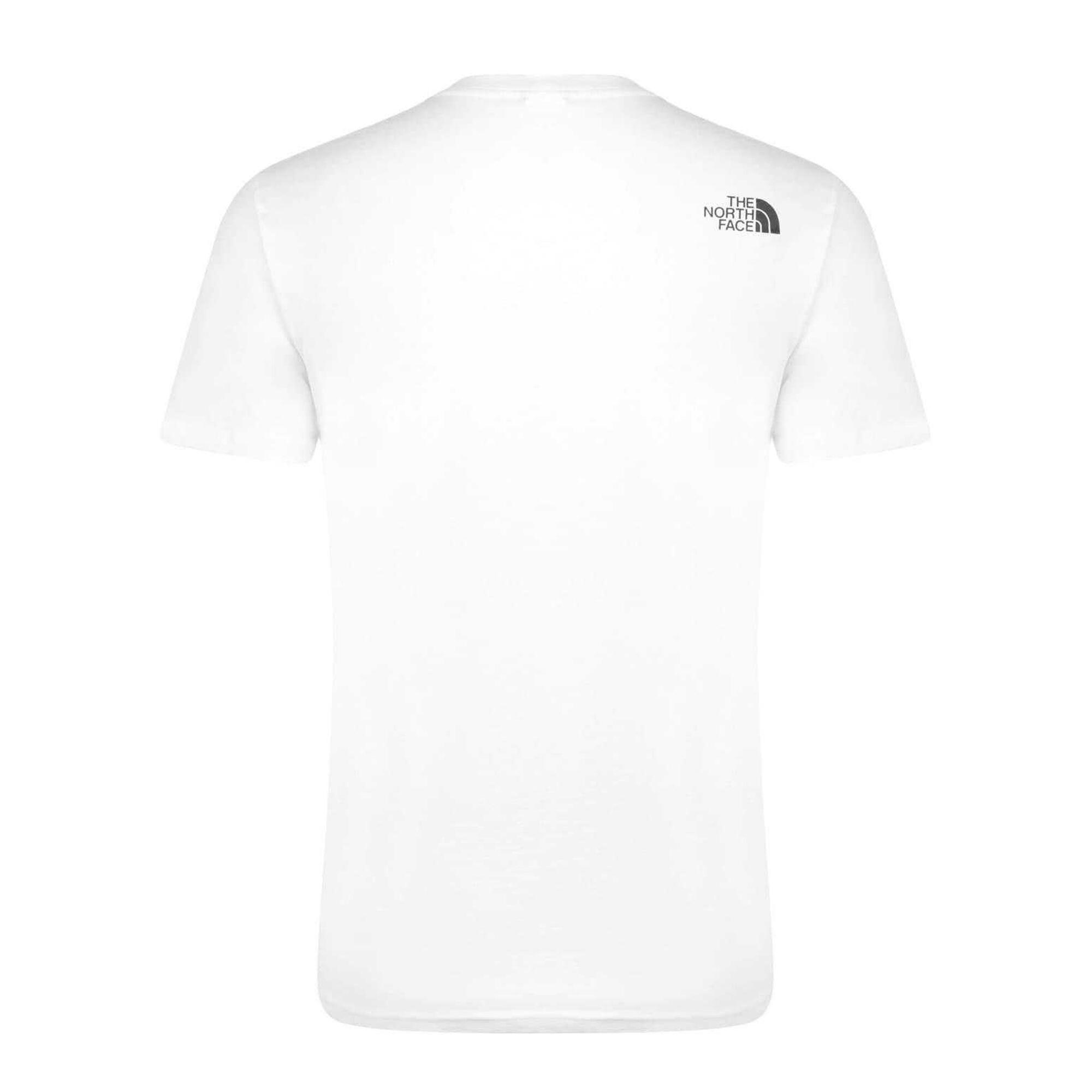 TShirt für Herren, Anliegend, kurzärmlig Damen und Herren Weiß 2/2