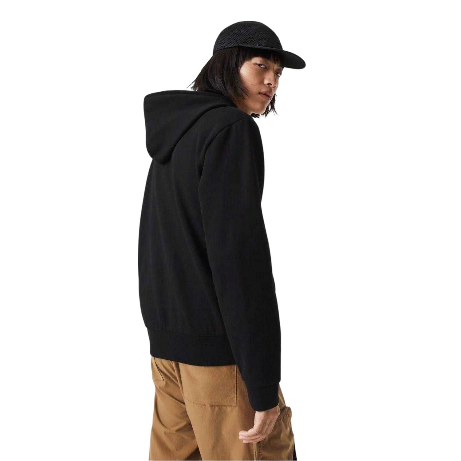 "Basic" Hoodie zum Überziehen für Herren Schwarz 3/3