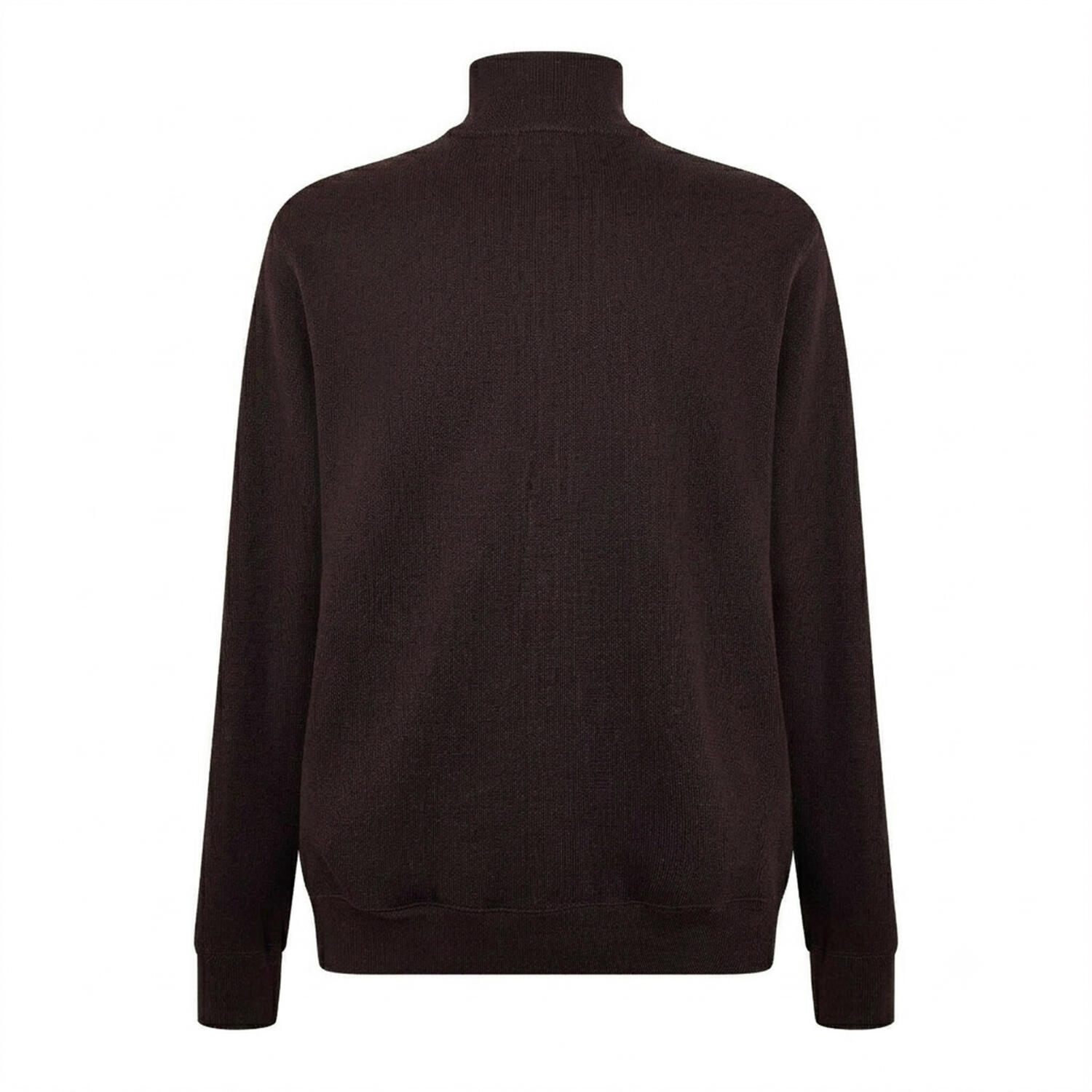 Sweatshirt für , mit kurzem Reißverschluss, Baumwollmischung Herren Braun 2/2