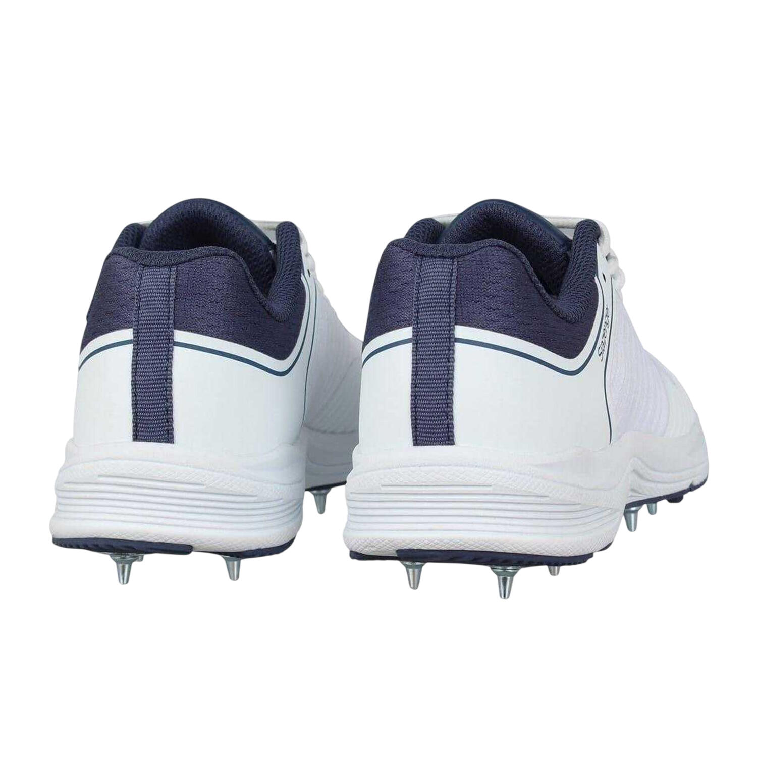 Gestachelt KricketSchuhe für Kinder Weiß/Marine 2/4