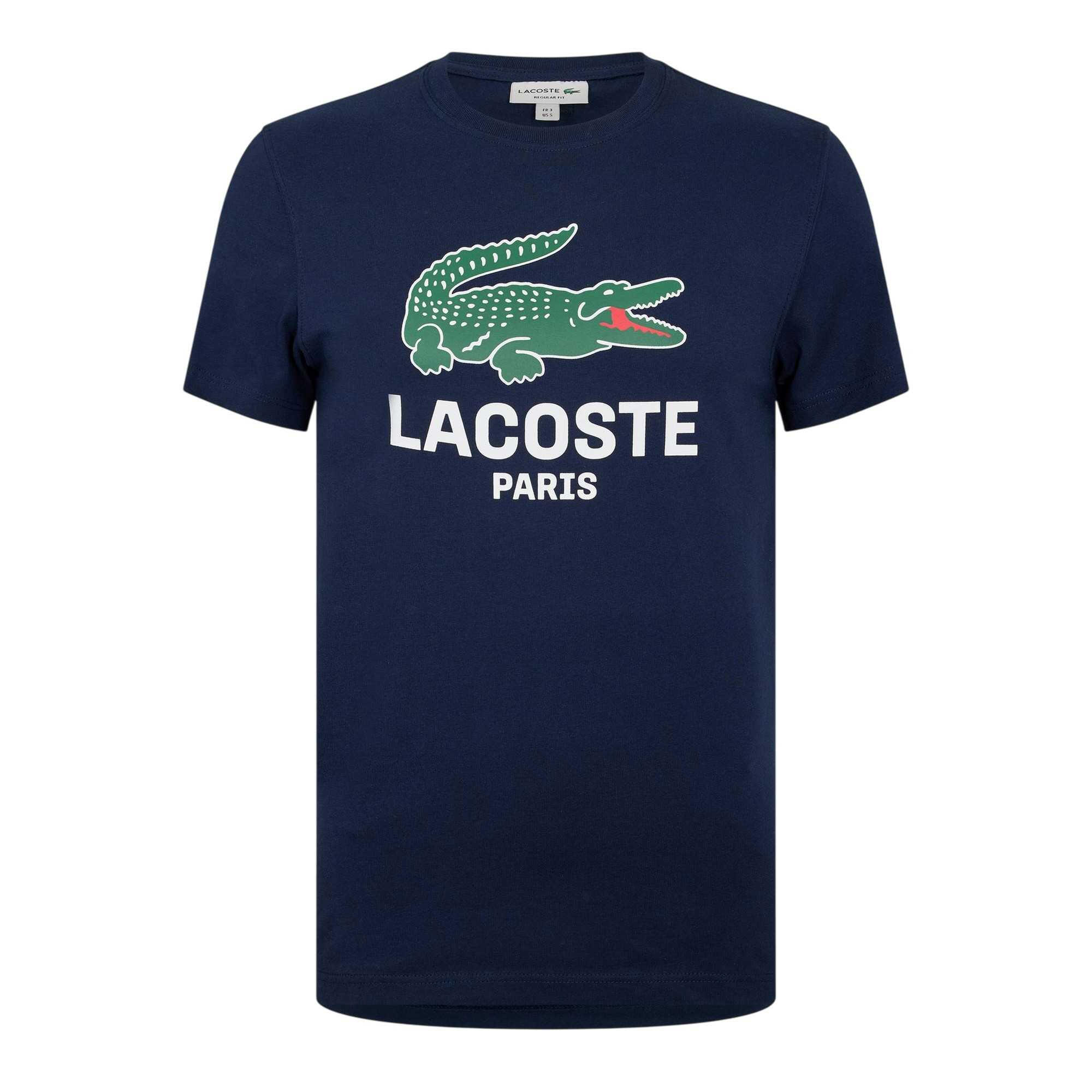 Tshirt Motif/style Logo PARIS Homme (Bleu Marine Foncé) 1/2