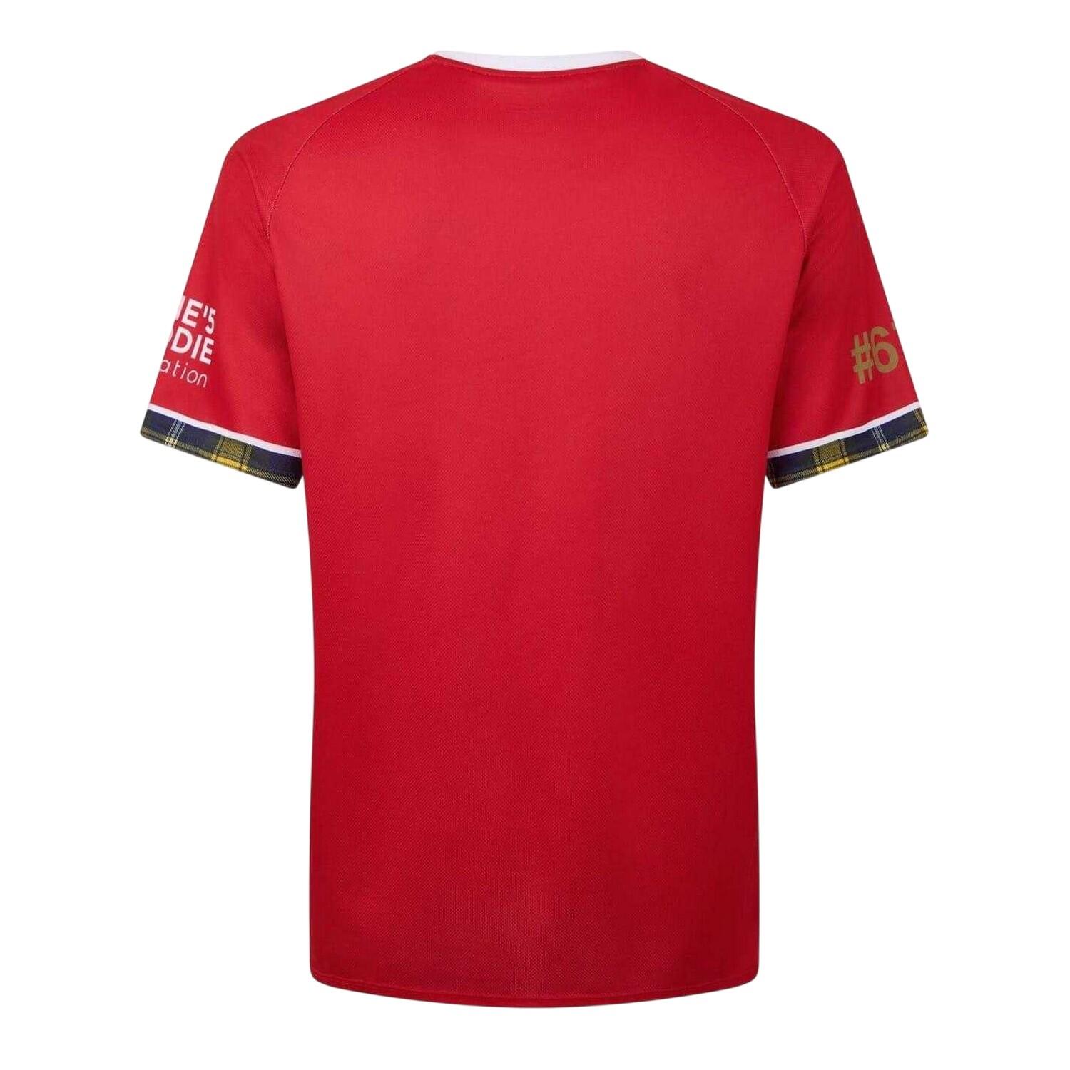 Mens 2025 British & Irish Lions Rugby Shirt (Red) 3/3
