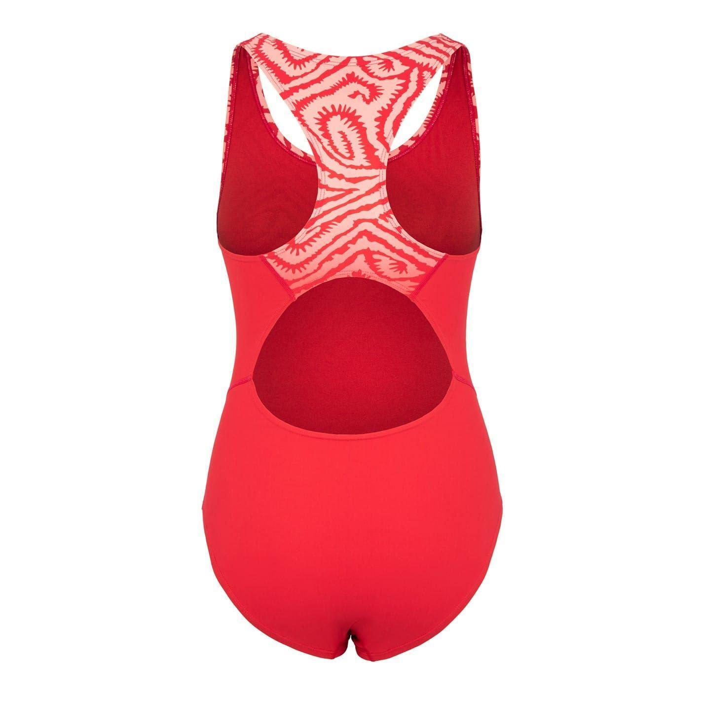 Maillot De Bain 1 Pièce Motif/style À Motifs Femme (Rouge) 2/4