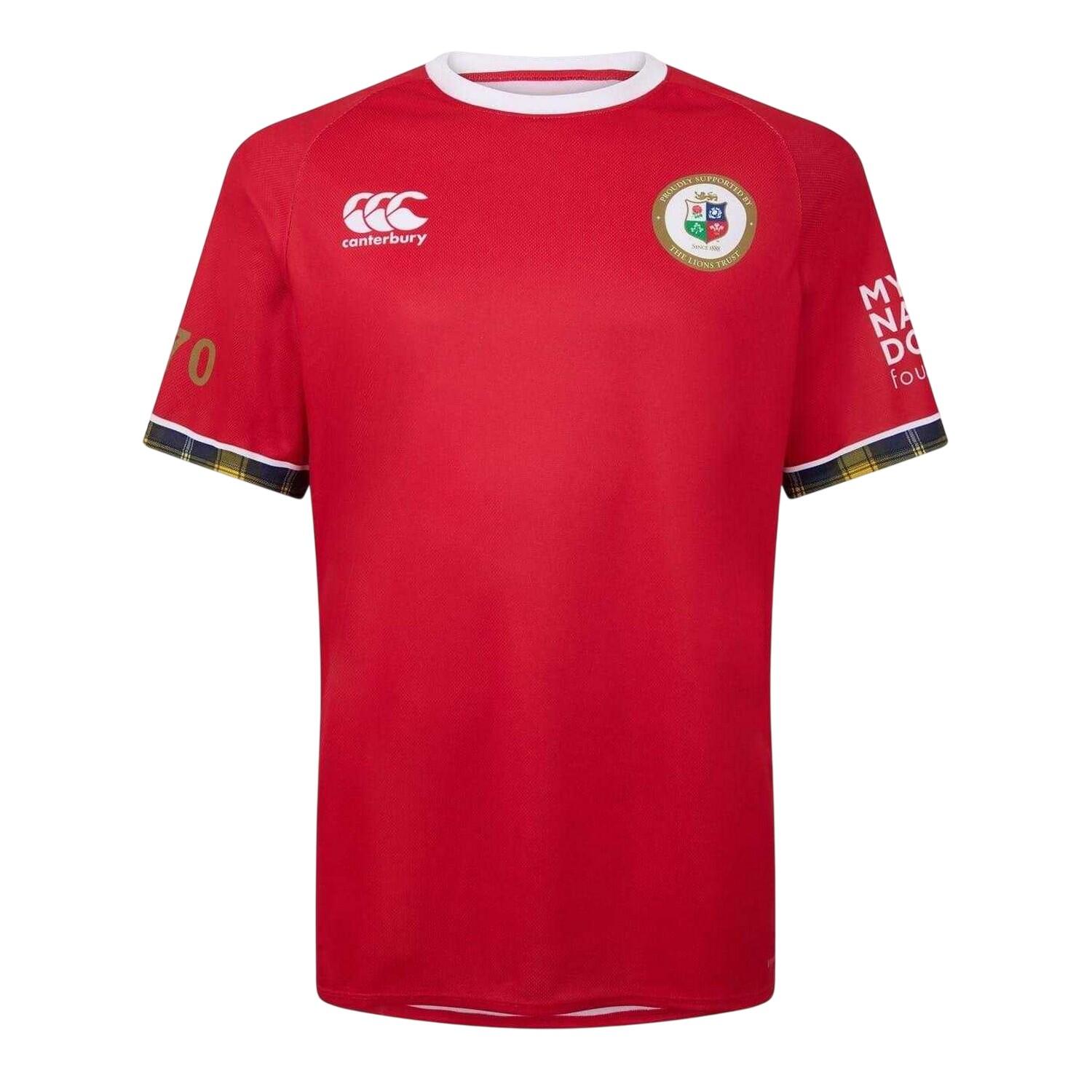 Mens 2025 British & Irish Lions Rugby Shirt (Red) 2/3