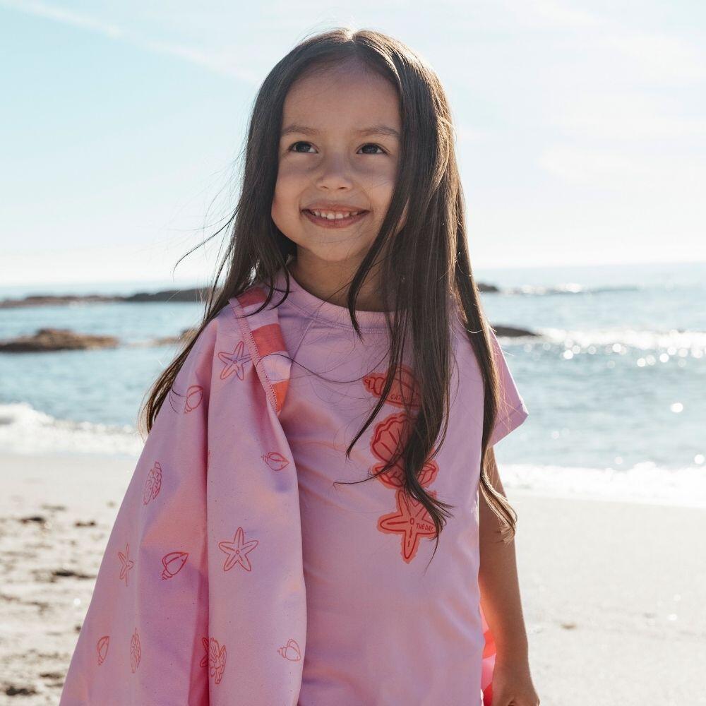 Camiseta de natación - Manga corta - 2-4 Años - Rosa - Coastal Charm - 98/104 6/6