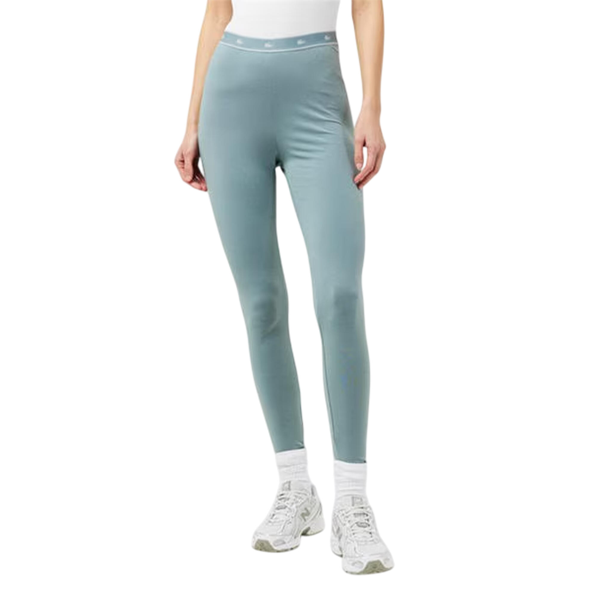 Pantacollant Stampa Coccodrillo Elasticizzato Aderente Donna Lacoste Lega 3/3