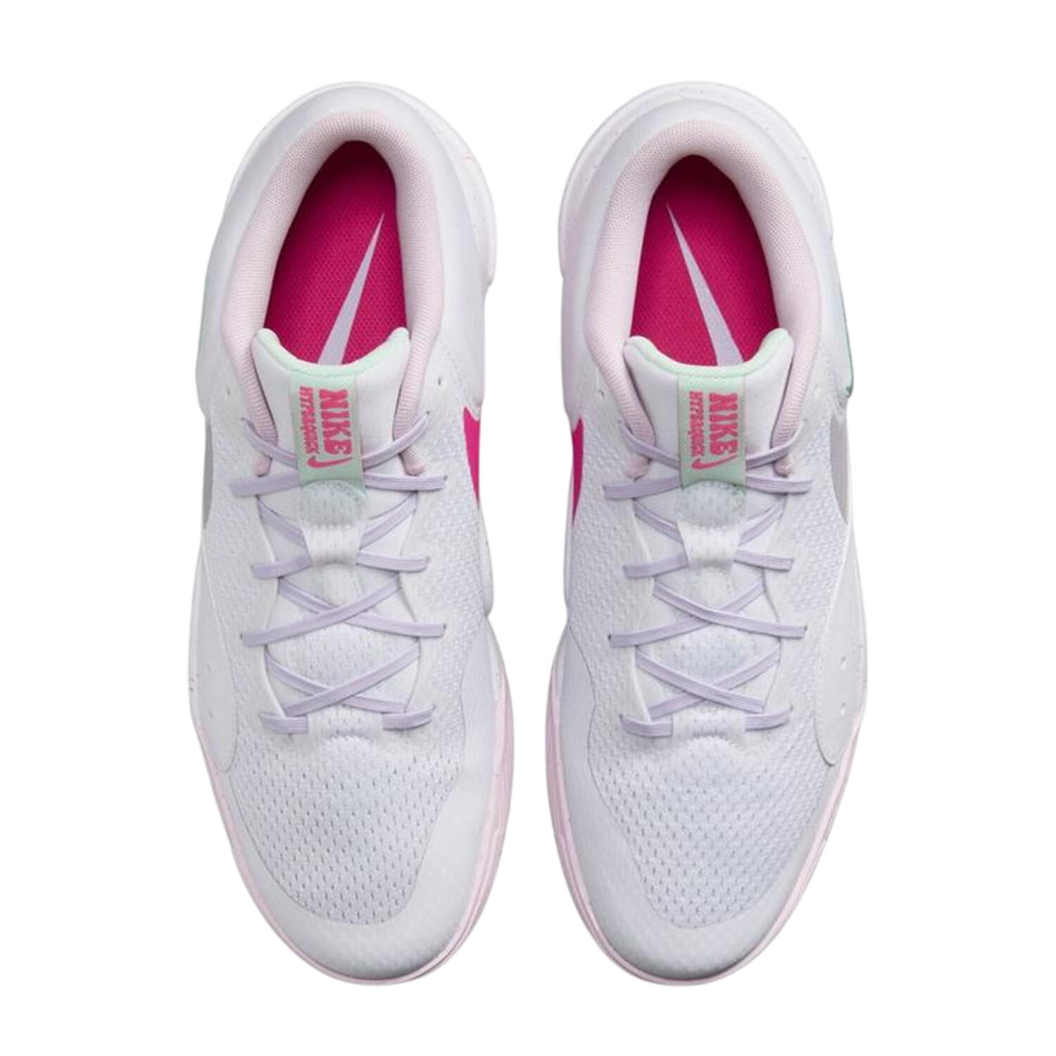 Hyperquick Scarpe Sportive LogoUomo Nike Bianco Rosa 4/4