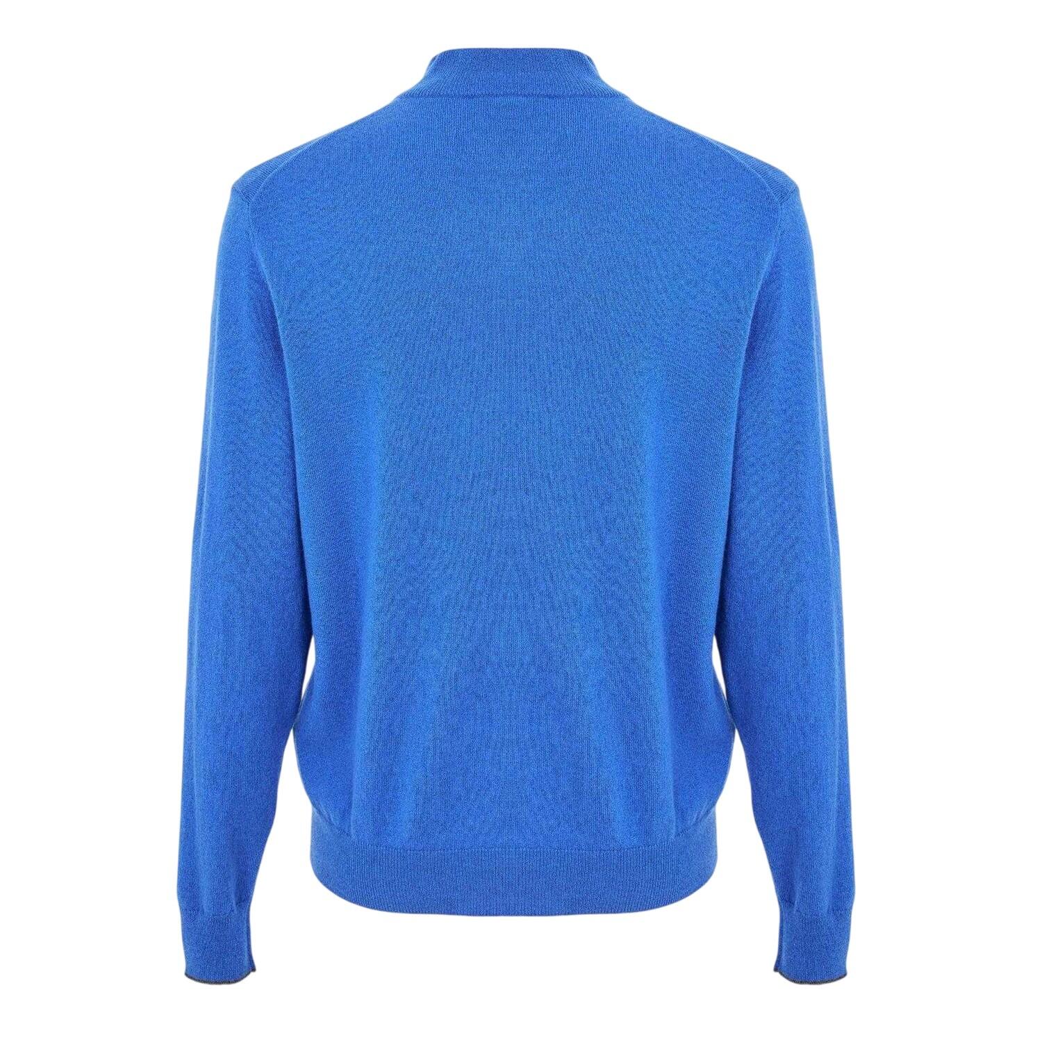 Pullover Top für , Weiter Stehkragen, Jerseyware Herren Lapislazuli 2/2