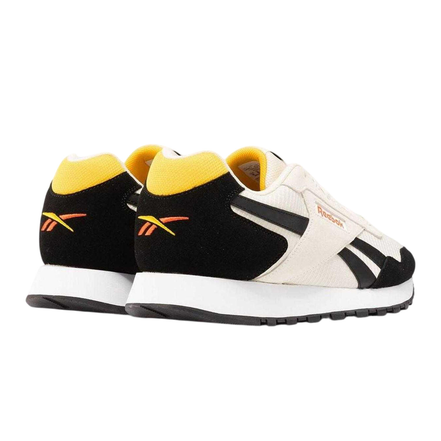 Scarpe Sportive Pelle ScamosciataUomo Reebok Glide Bianco Nero 2/4