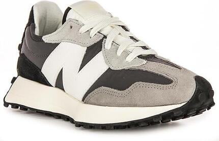 Zapatillas Casual Unisex New Balance 327 Gris, Negro y Blanco-WS327PL