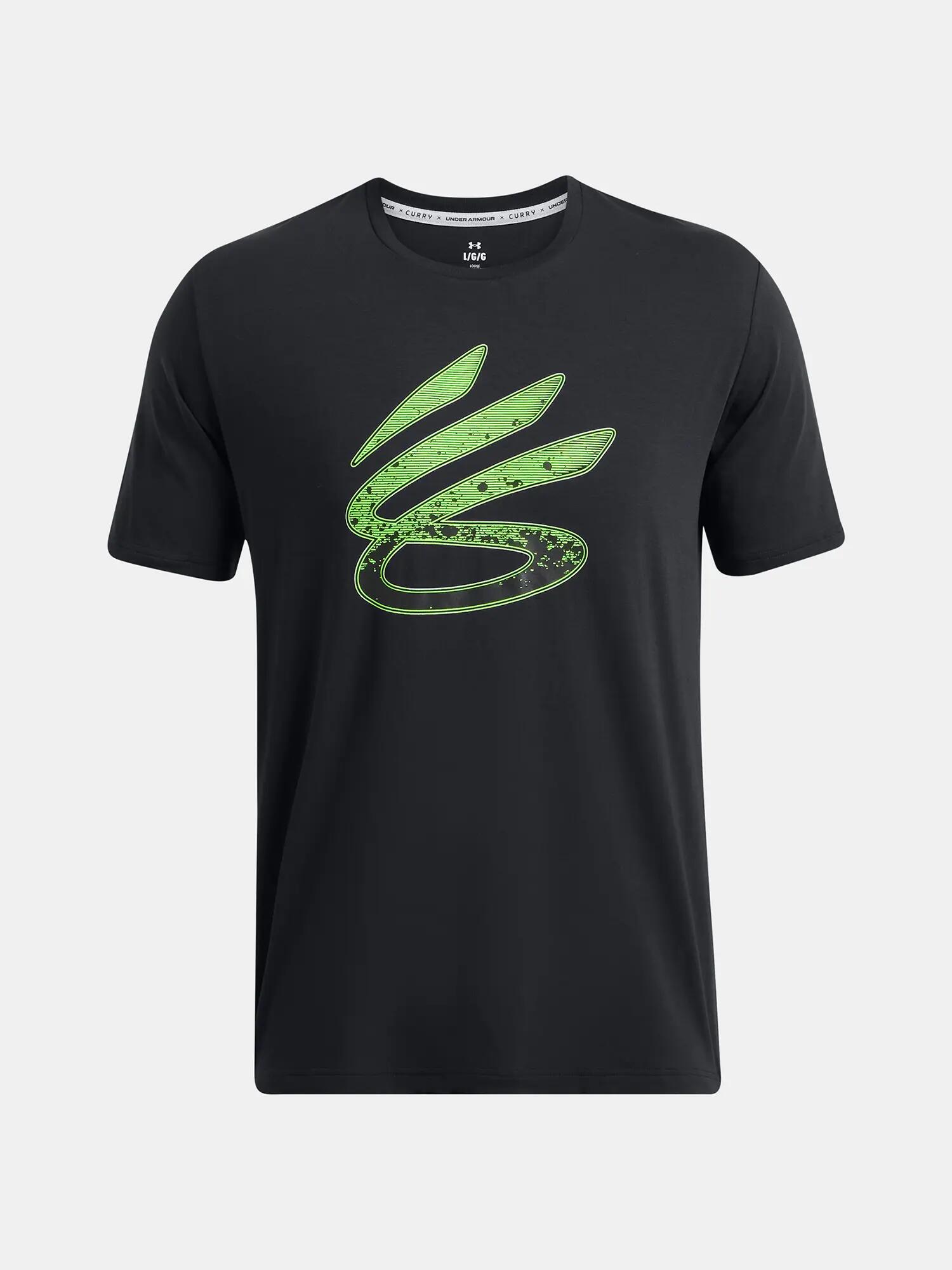 "Trend" TShirt für , Logo Herren Schwarz/Grün 3/4