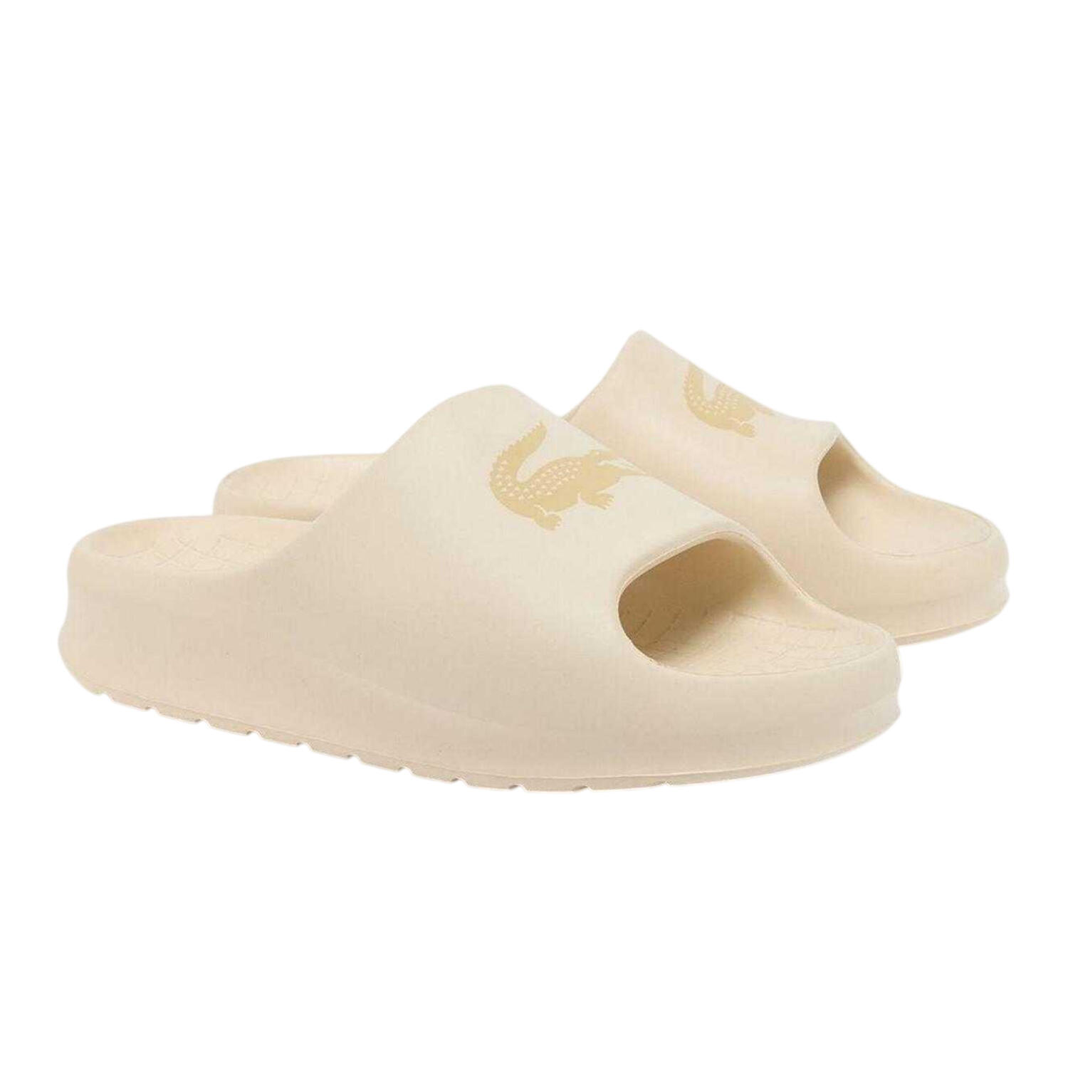 Sliders Coccodrillo VacanzaUomo Lacoste Serve Bianco Spento 4/4